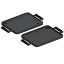 Ver imagem 1 de Bifeteira Dupla Face com Alças de Silicone Preto 23x28cm