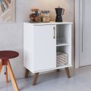 Ver imagem 1 de Balcão Armário Multiuso com 1 Porta 2 Nichos Branco
