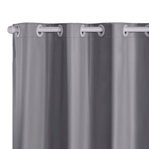 Cortina 2,20m X 1,30m Sala Quarto Blackout 100% Corta Luz PVC - Cinza