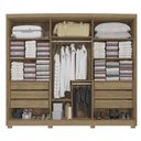 Ver imagem 4 de Guarda Roupa Casal 6 Portas 6 Gavetas com Pés Cb03n566 Kappesberg