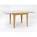Ver imagem 3 de Mesa De Jantar Extensível 0.80 a 1.20 Com Vidro Pés Madeira Tock:MEL/OFF WHITE
