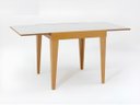 Ver imagem 3 de Mesa De Jantar Extensível 0.80 a 1.20 Com Vidro Pés Madeira Tock:MEL/OFF WHITE