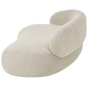 Ver imagem 5 de Recamier Sofá Curvo Lado Direito Canadá 150cm Luxo Sala de Estar Bouclé Bege - Incasa Decor