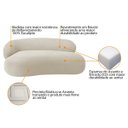 Ver imagem 7 de Recamier Sofá Curvo Lado Direito Canadá 150cm Luxo Sala de Estar Bouclé Bege - Incasa Decor