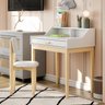 Escrivaninha Infantil para Quarto Mesinha de Estudo com Cadeira de Criança Branco Mdf/madeira - 1