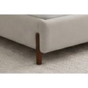 Ver imagem 6 de Cama Casal Estofada Cabeceira Premium Estrutura Reforçada 138 Bege Velusoft