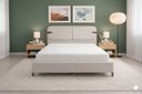 Ver imagem 1 de Cama Casal Estofada Cabeceira Premium Estrutura Reforçada 138 Bege Velusoft