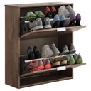 Ver imagem 2 de Sapateira Chocolate 2 Portas Basculantes 12 Pares Armário Organizador de Sapatos