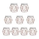 Ver imagem 1 de Kit 9 Puffs Decorativos Aramado Vanessa-Corino Branco