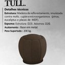 Ver imagem 3 de Kit 2 Puff Puf Para Sala Base Metal Tull Veludo SL 942 Peer