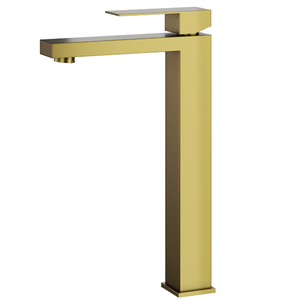 Torneira de Banheiro Lavabo Luxo Viena Monocomando Alta Ouro Escovado Goldenx