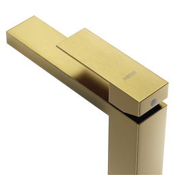 Torneira de Banheiro Lavabo Luxo Viena Monocomando Alta Ouro Escovado Goldenx - 4