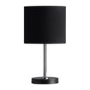 Ver imagem 1 de abajur evita poptem aluminio preto total 30cm moderno cabeceira quarto sala