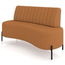 Ver imagem 6 de Sofá Chaise 2 Lugares Sala Living 160cm Pés Industrial Cayman K01 Linho Terracota - Lyam Decor