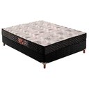 Ver imagem 1 de Cama Box Casal: Colchão Espuma D45 Paropas Pasquale Black + Base CRC Suede Black(138x188)