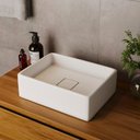 Ver imagem 2 de Cuba Pia para Banheiro Retangular Rafinatta Branco Brilho