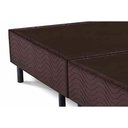 Ver imagem 3 de Cama Box Base Casal Bipartido Universal Suede Brown (138 (2 Vol 69x188x20)) - Costa Rica