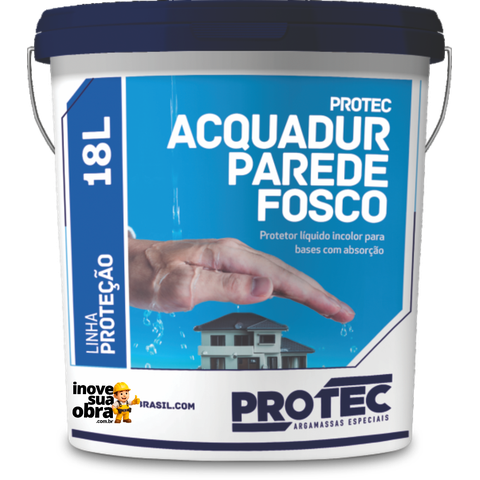 Resina Acquadur Parede Fosco 18l - Protec