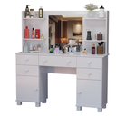 Ver imagem 1 de Penteadeira Oásis com Espelho 5 Gavetas, 2 Portas e 4 Prateleiras