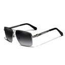 Ver imagem 1 de Óculos de Sol Polarizados Masculino Design Piloto Condução Proteção Uv400 Preto