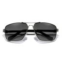 Ver imagem 2 de Óculos de Sol Polarizados Masculino Design Piloto Condução Proteção Uv400 Preto