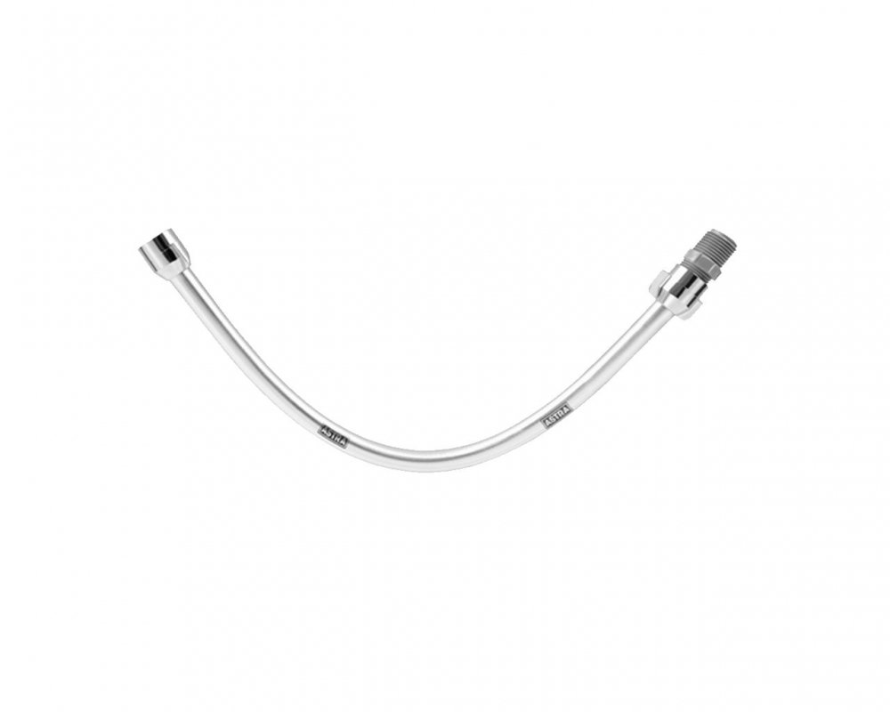 Engate Flexivel Cromado 60cm 1/2equot; C/ Niple* - 1