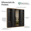 Ver imagem 5 de Guarda-roupa Casal 8 Portas Batentes com Espelho Venus Madesa