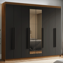 Ver imagem 1 de Guarda-roupa Casal 8 Portas Batentes com Espelho Venus Madesa
