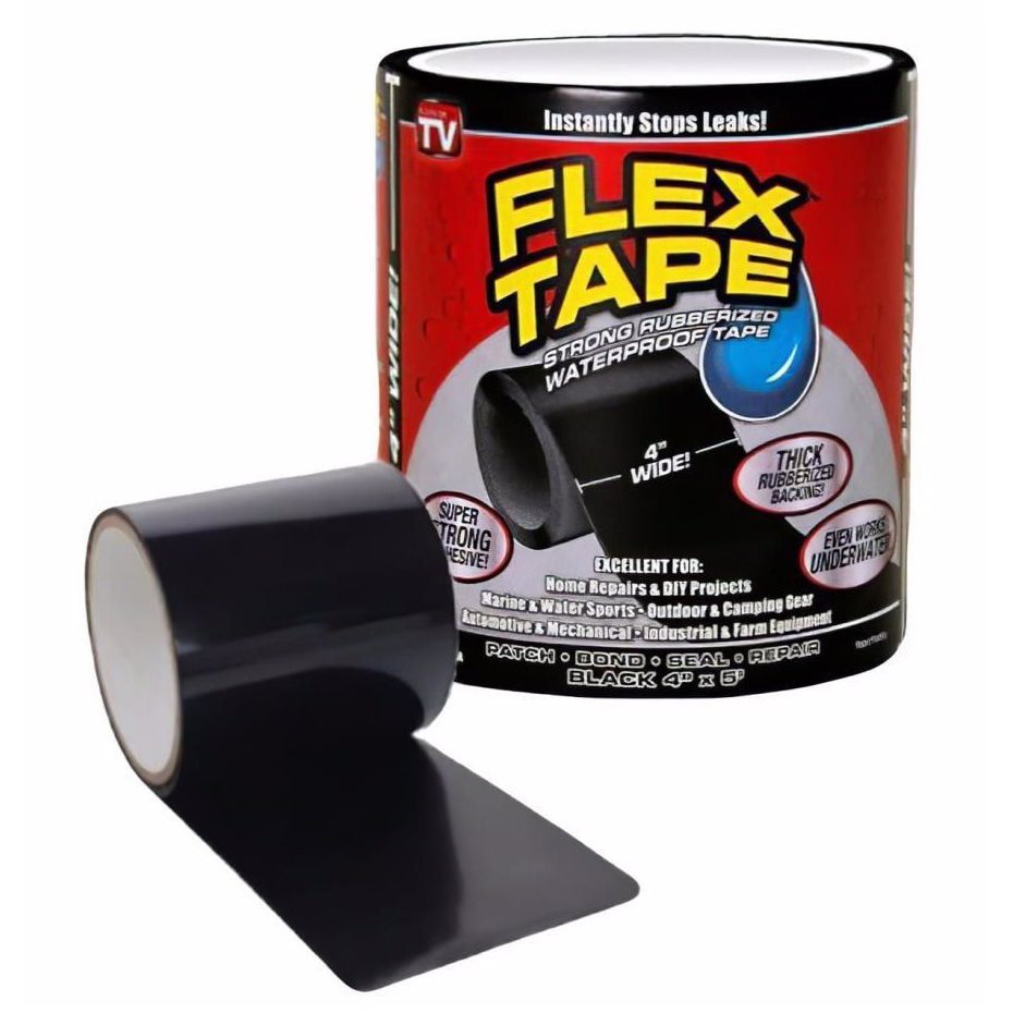 Fita Adesiva Para Reparos Flex Tape Black - 1