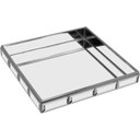 Ver imagem 1 de Bandeja Decorativa para Servir Home&co Vidro 3x20x20cm Transparente