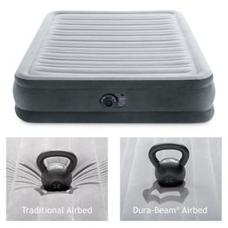 Cama Colchão Inflável Casal Dura-beam até 272 Kg Confort-plush com Bomba Elétrica Interna Intex 110v - 3