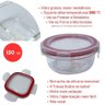 Conjunto 3 Potes Vidro Marmita 150 Ml Tampa Hermética Formato Redondo - 6