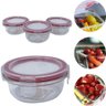 Conjunto 3 Potes Vidro Marmita 150 Ml Tampa Hermética Formato Redondo - 8