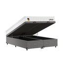 Ver imagem 7 de Cama Box Baú Casal Bipartido Cinza + Colchão Life D33 Pillow Top 61x138x188cm Branco