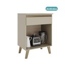 Ver imagem 2 de Balcão 600 Atlanta Carraro Amêndoa 2 Portas 1 Gaveta