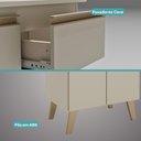 Ver imagem 6 de Balcão 600 Atlanta Carraro Amêndoa 2 Portas 1 Gaveta