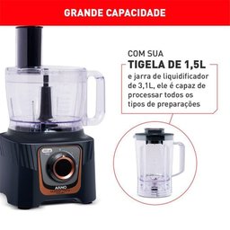 Multiprocessador Mp72 24 Funções 2 Velocidades 700w Preto 220v - 3