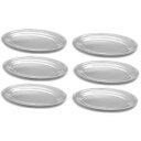 Ver imagem 1 de Kit 6 Travessas de Inox Oval 21cm Rasa Buffet Restaurante para Salada Petiscos Porções