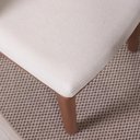 Ver imagem 4 de Conjunto de Jantar Mesa Redonda com Vidro 4 Cadeiras Kalina - Canella C/ Off White