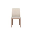 Ver imagem 3 de Conjunto de Jantar Mesa Redonda com Vidro 4 Cadeiras Kalina - Canella C/ Off White