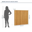 Ver imagem 3 de Cabeceira Solteiro Painel Ripado 101cm Vitória