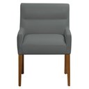 Ver imagem 6 de Kit 2 Cadeiras para Mesa de Jantar Angel Base Madeira Corano Cinza - Nexta Casa