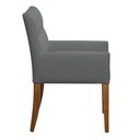 Ver imagem 5 de Kit 2 Cadeiras para Mesa de Jantar Angel Base Madeira Corano Cinza - Nexta Casa