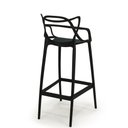 Ver imagem 6 de Kit 8 Banquetas Allegra com Encosto Design Cozinha/Bancada - Preto