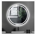 Ver imagem 6 de Espelho redondo jateado iluminado com led frio frontal 80cm Touch Woodglass redondo 80cm frio touch