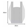 Sacolas Plásticas Branca Reciclada Reforçada Kit 10kg 40x50 - 2