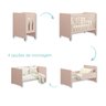 Quarto de Bebê Berço Evolution + Cômoda 6 Gvts + 02 Colchões:rosa - 2