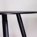 Ver imagem 5 de Conjunto de Jantar Mesa Redonda Ollie 4 Cadeiras Gibbs - Preto C/ Cinza