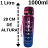 Garrafa Squeeze Degradê Metalizada 1l Academia Cor:rosa - 2