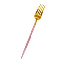 Ver imagem 3 de Garfos Inox Dourado e Rosa Lady 4 Peças - Casambiente